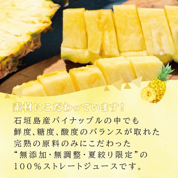 石垣島産贅熟パイナップルジュース(100%) 500ml〈常温〉 | 【公式